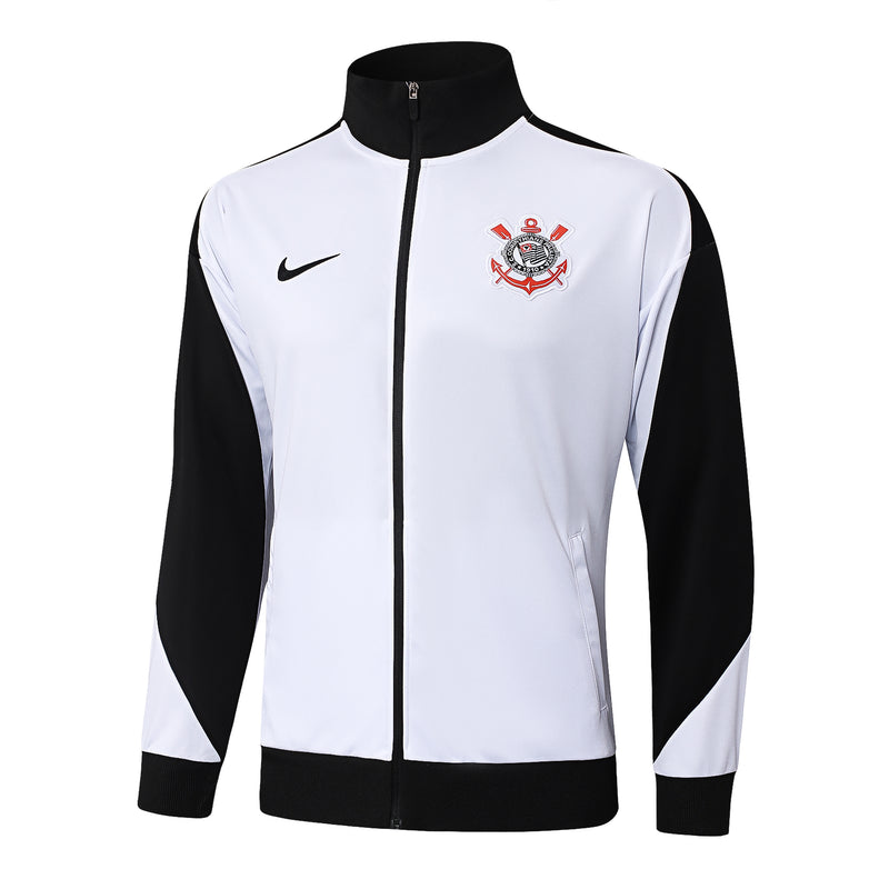 Conjunto Corinthians 24/25 - Masculino Nike - Branco e preto