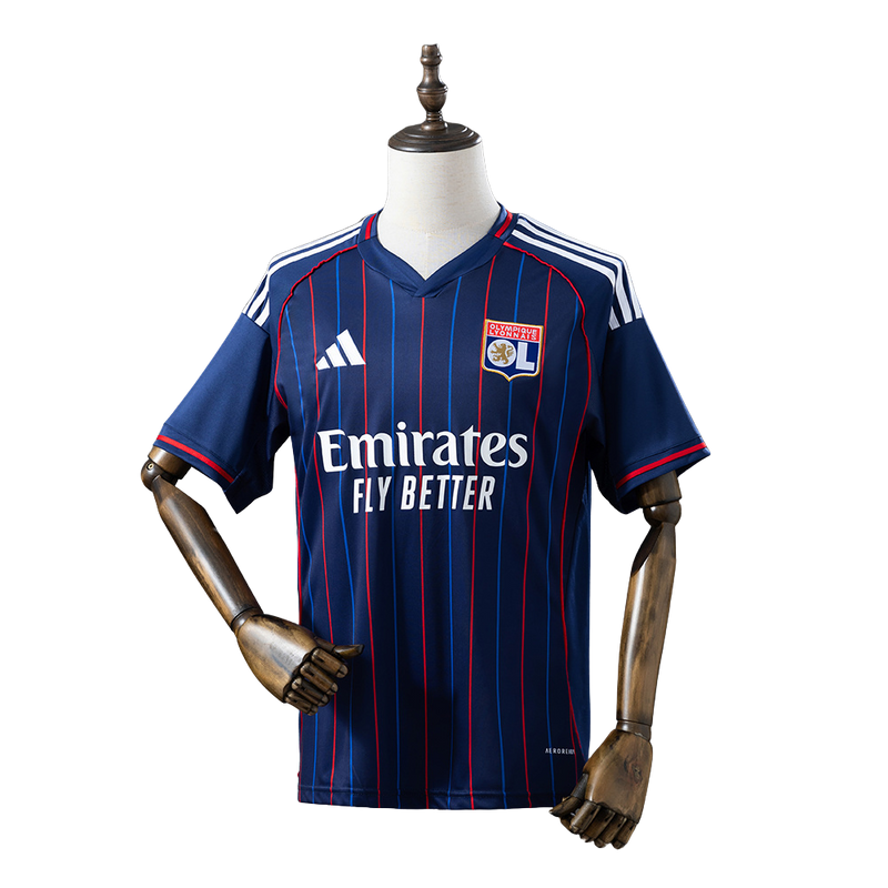 Camisa Lyon II 25/26 - Torcedor Adidas Masculina - Azul e vermelha