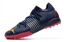 Chuteiras de futebol Puma Future Z TF/MG - Azul Escuro/Vemelho