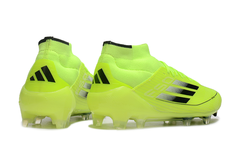 Adidas F50 Elite Mid High Top FG Football Boots - Lime Green