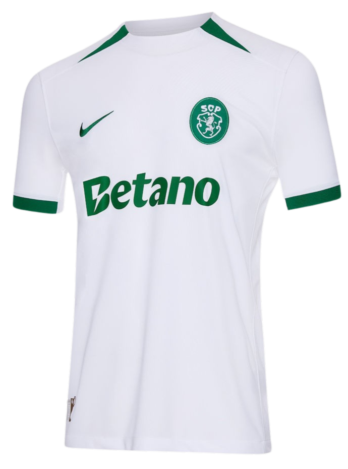 Camisa Sporting CP Edição comemorativa 60 anos 24/25 - Torcedor Nike Masculina - Branca com detalhes em verde