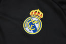 Conjunto Real Madrid Treino 24/25 - Masculino Adidas - preta (gola roxa)