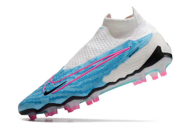 Chuteira de Campo NIKE PHANTOM GX ELITE DF Link FG -  Branco/Azul