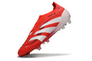 Chuteira de Campo Adidas Predator Elite LL sem cadarço FG - Vermelho