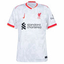 Camisa Liverpool III 24/25 - Torcedor Nike Masculina - Branca com detalhes em vermelho e cinza