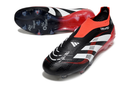 Chuteira de Campo Adidas Predator Elite LL sem cadarço FG - Preto e Vermelho