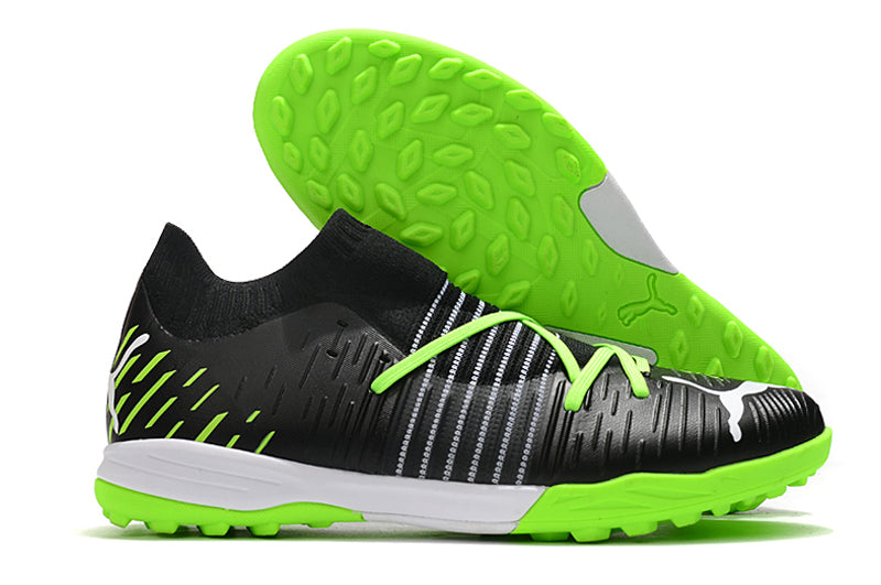 Chuteiras de futebol Puma Future Z TF/MG - Preta/Verde