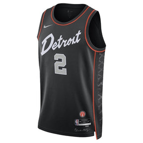 Camisa NBA Cade Cunningham - Detroit Pistons - 23/24 - Preto - Edição Cidade