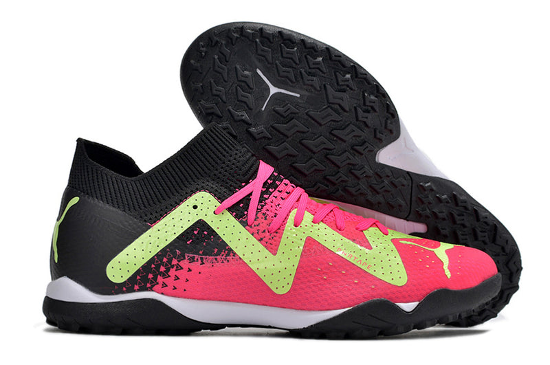 Chuteiras de futebol Puma Future X Powercat Tokyo Match TF - Verde/Rosa