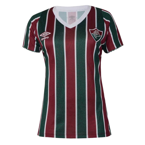 Camisa Fluminense I 24/25 - Torcedor Umbro Feminina - Vermelha e verde com detalhes em branco