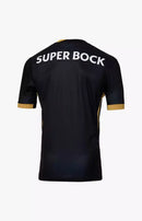 Camisa Sporting CPlll 24/25 - Torcedor Nike Masculina - Preta detalhe dourado