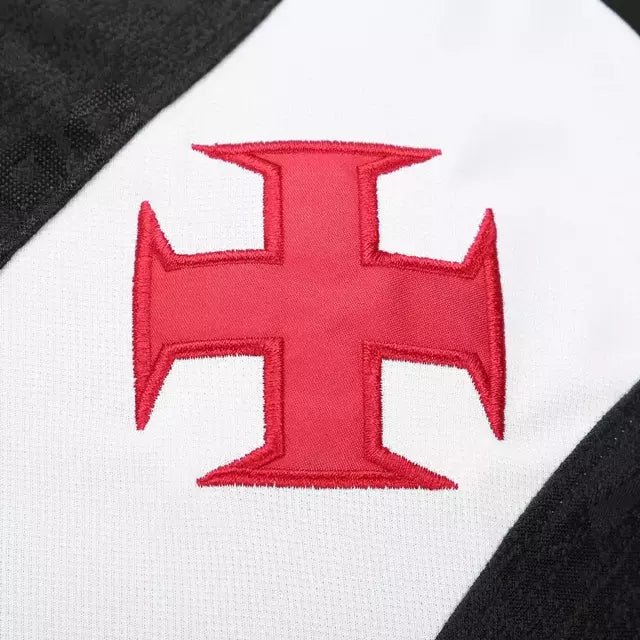 Camisa Vasco da Gama I 25/26 - Torcedor Kappa Masculina - Preta