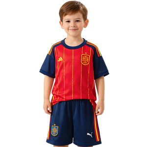 Conjunto Infantil Espanha 2026 I Titular - Versão Torcedor