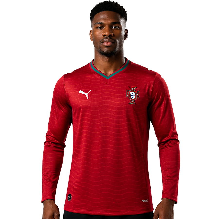 Camisa Portugal 2026 I Home - Manga Longa