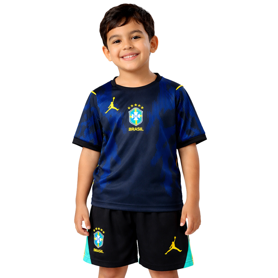 Conjunto Infantil Brasil 2026 ll Away - Torcedor