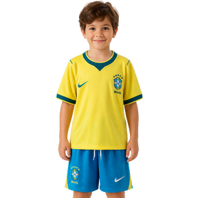 Conjunto Infantil Brasil 2026 I Home - Versão Torcedor