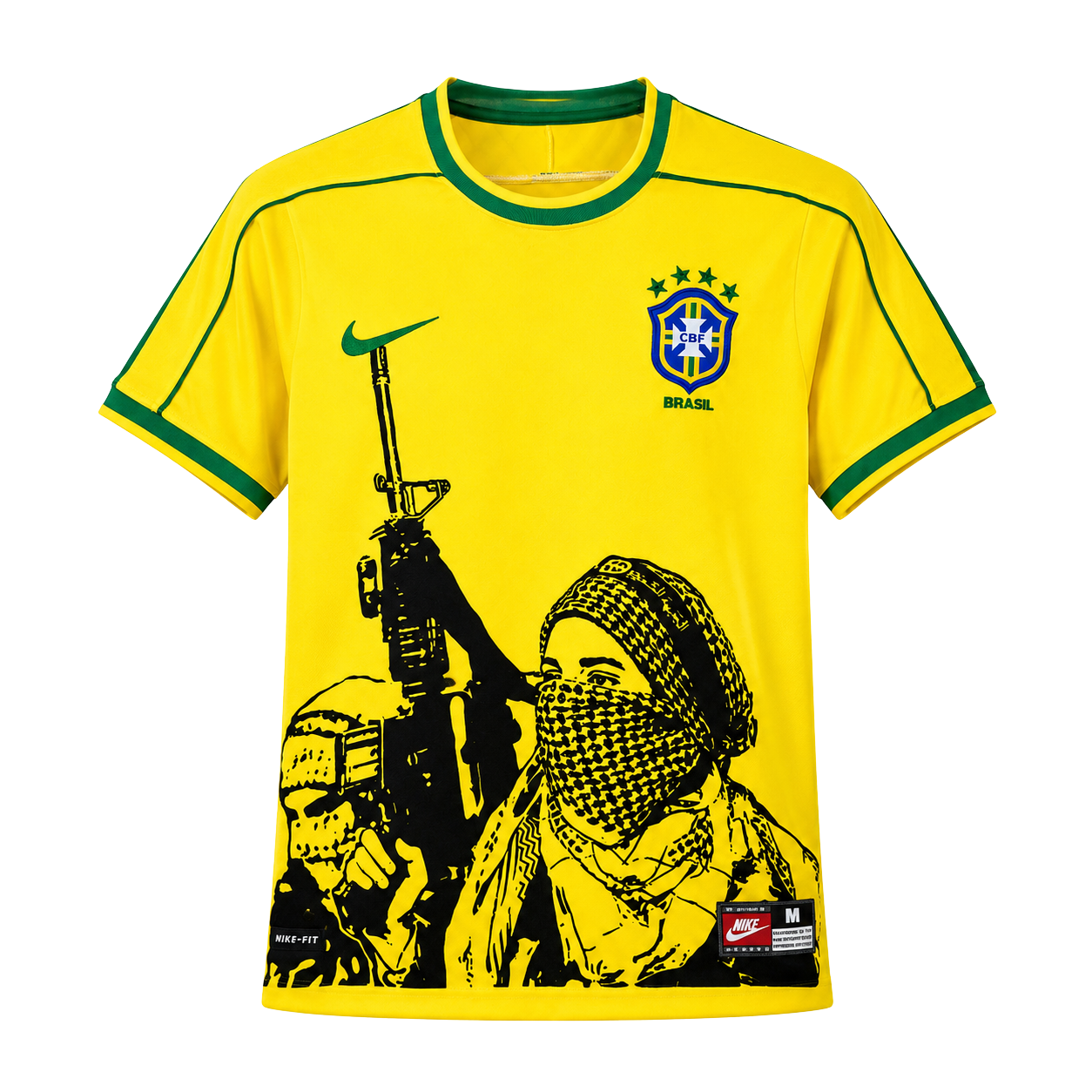 Camisa Brasil 1998 I Home - Versão Retrô - Silk-Screen