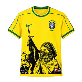 Camisa Brasil 1998 I Home - Versão Retrô - Silk-Screen