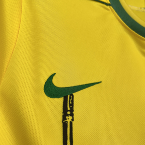 Camisa Brasil 1998 I Home - Versão Retrô - Silk-Screen