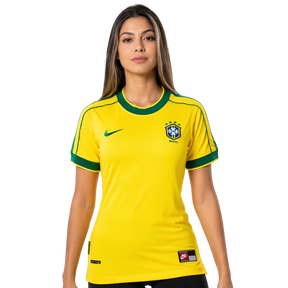 Camisa Brasil 1998 I Home - Retrô - Feminina