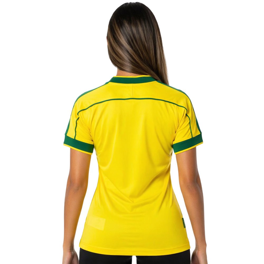 Camisa Brasil 1998 I Home - Retrô - Feminina