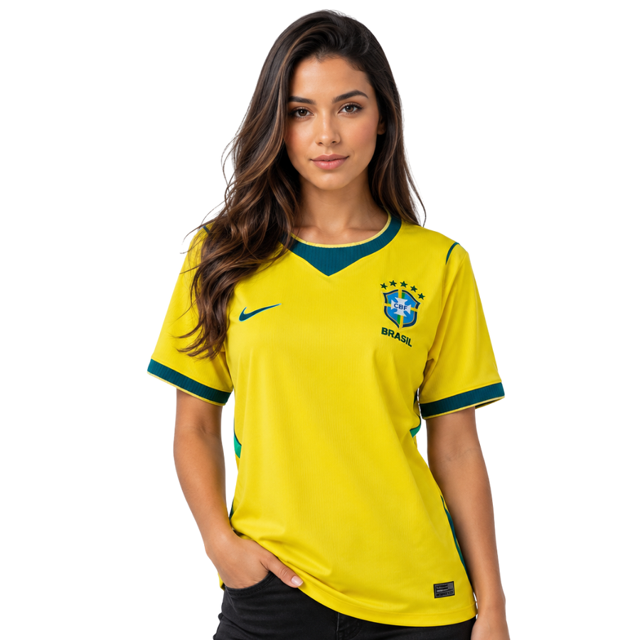 Camisa Brasil 2026 I Home - Feminina