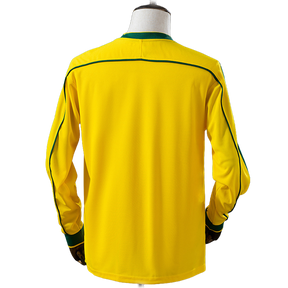 Camisa Brasil 1998 I Home - Versão Retrô Manga Longa