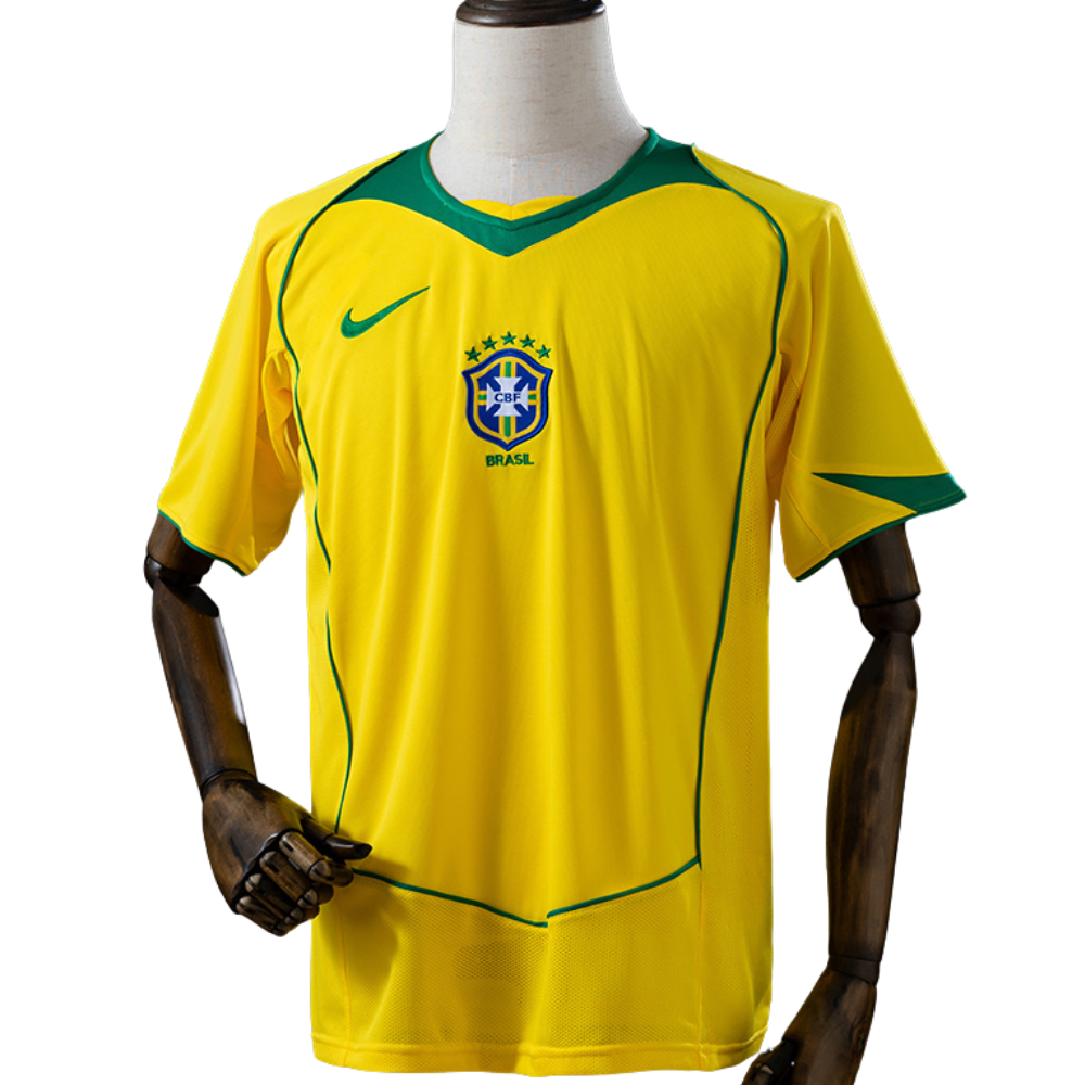 Camisa Brasil 2004 I Home - Versão Retrô