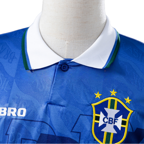 Camisa Brasil 1992 Il Away - Versão Retrô - Azul