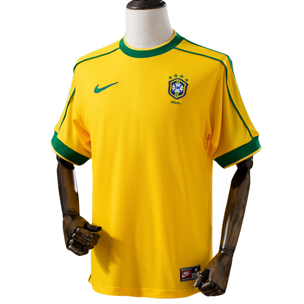 Camisa Brasil 1998 I Home - Versão Retrô