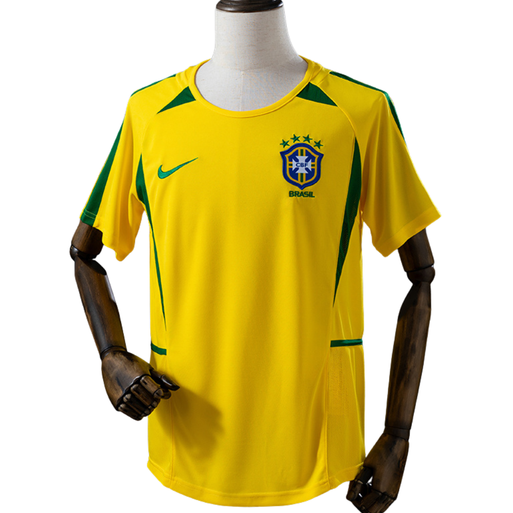 Camisa Brasil 2002 I Home - Versão Retrô