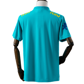 Camisa Brasil Pré-Jogo Azul Turquesa