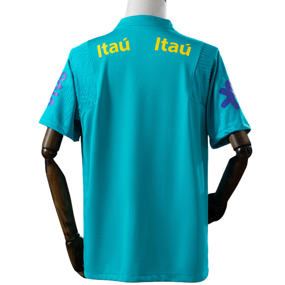 Camisa Brasil Treino Azul Turquesa
