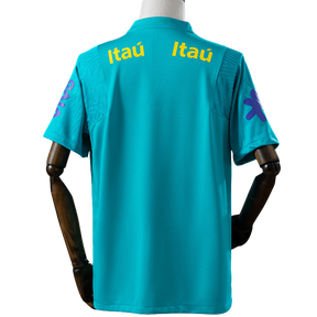 Camisa Brasil Treino Azul Turquesa