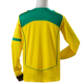 Camisa Brasil 2004 I Home - Versão Retrô Manga Longa