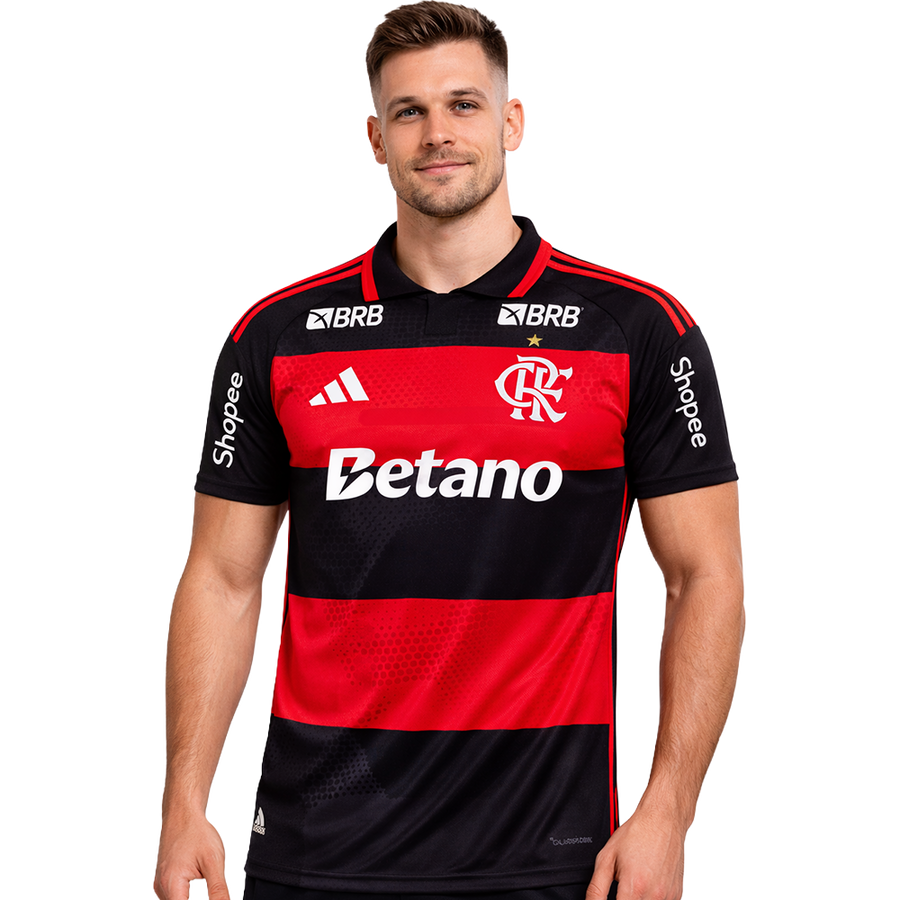 Camisa Flamengo l home Adidas 26/27 - Torcedor - Todos Patrocinios