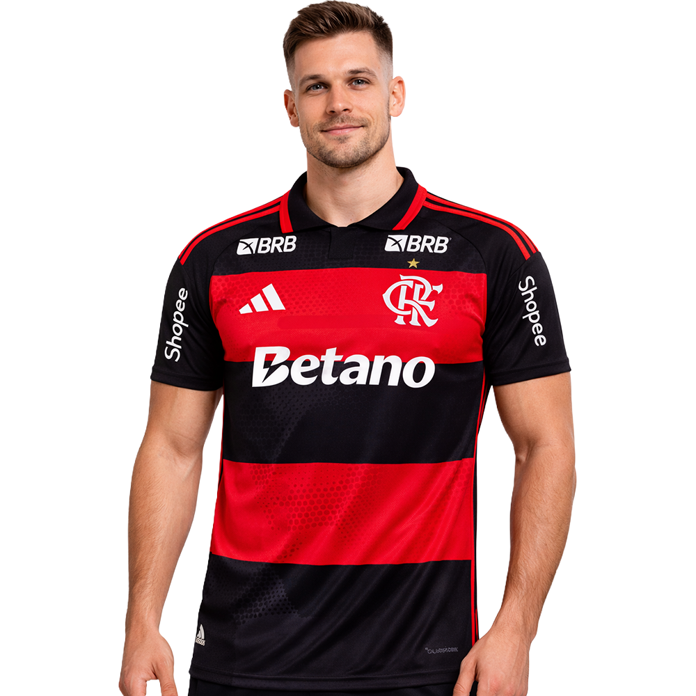 Camisa Flamengo l home Adidas 26/27 - Torcedor - Todos Patrocinios