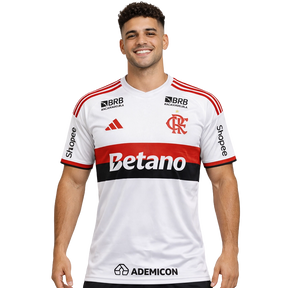 Camisa Flamengo ll Away 26/27 - Torcedor - Todos Patrocinios (Camisa 1 Branca)