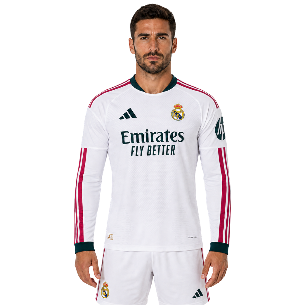 Camisa Real Madrid 26/27 I Home - Versão Jogador - Manga Longa