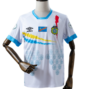 Camisa Congo 2026 branca e azul - Versão Torcedor