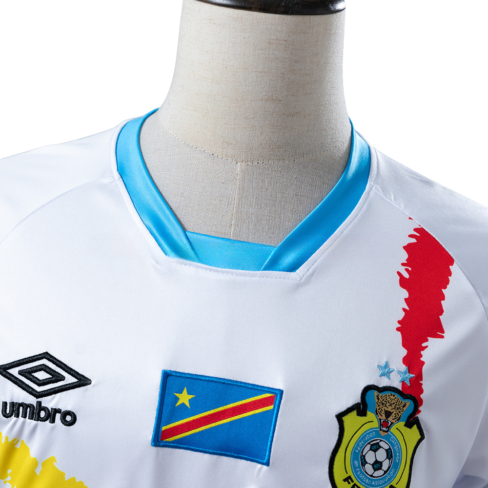 Camisa Congo 2026 branca e azul - Versão Torcedor