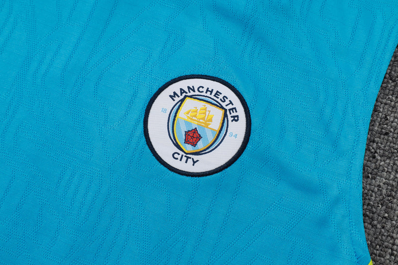 Conjunto Manchester City Treino Camisa Regata + short 24/25 - Masculino Puma - Azul