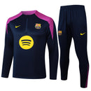 Conjunto Barcelona Treino 24/25 - Masculino Nike - Azul (Ombros Roxos)
