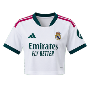Cropped Top Real Madrid 26/27 I Home - Feminina - Versão Torcedor