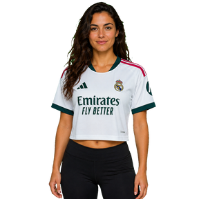 Cropped Top Real Madrid 26/27 I Home - Feminina - Versão Torcedor