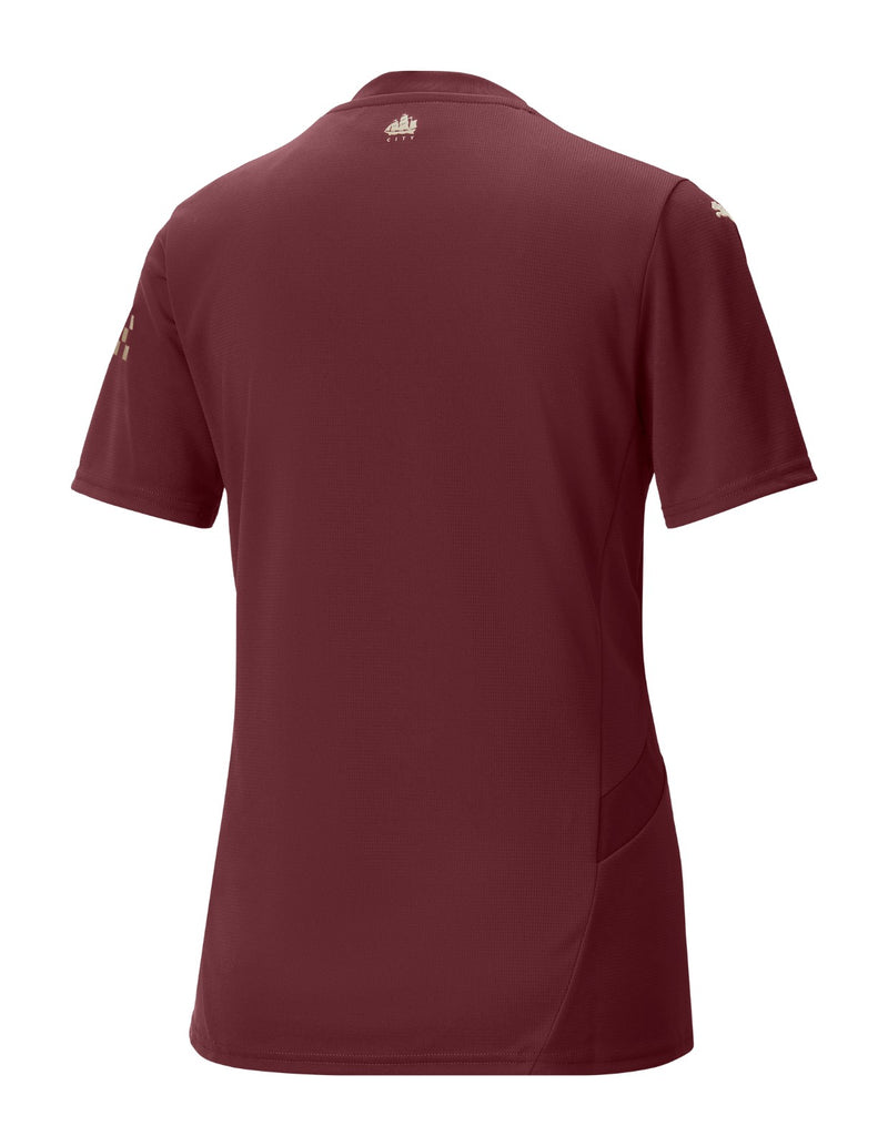 Camisa Manchester City III 24/25 - Torcedor Puma Feminina - Vinho