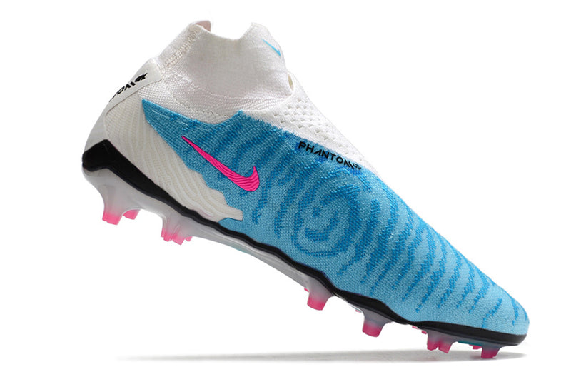 Chuteira de Campo NIKE PHANTOM GX ELITE DF Link FG -  Branco/Azul