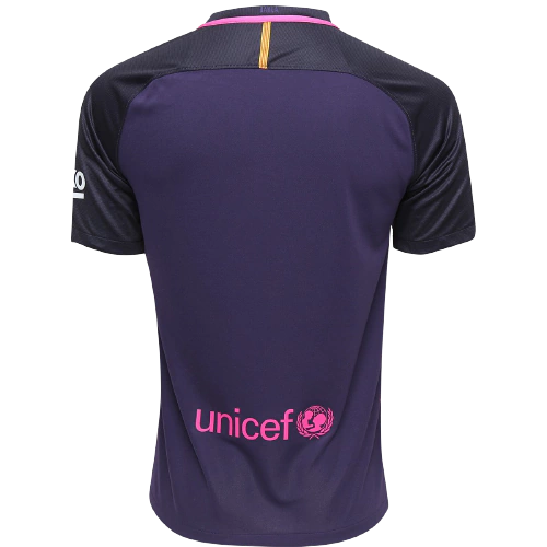Camisa Retrô Barcelona II 16/17 - Masculina Nike - Roxa com detalhes em rosa