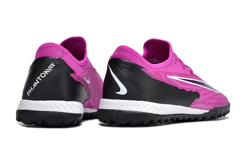 Chuteira de Campo Nike React Phantom GX Pro TF - Rosa/Preto