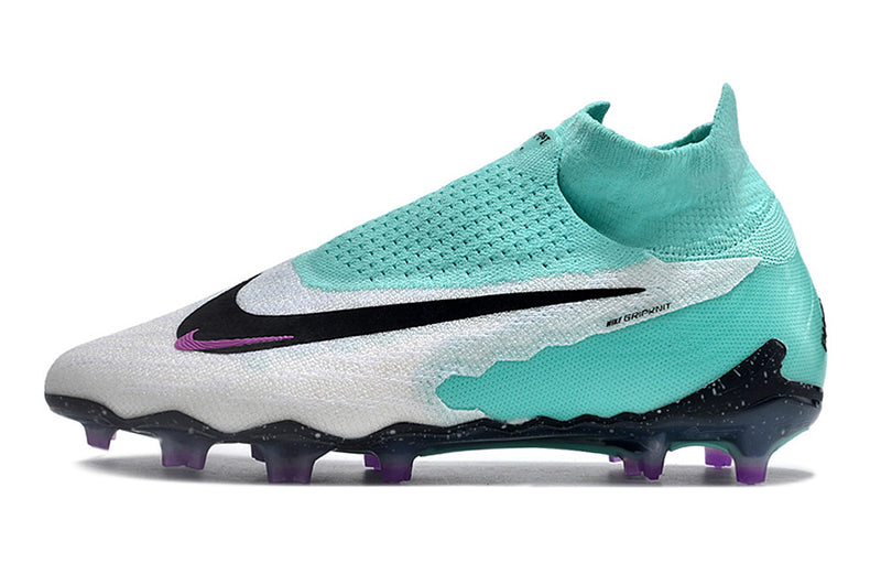 Chuteira de Campo NIKE PHANTOM GX ELITE DF Link FG - Branco/Azul agua